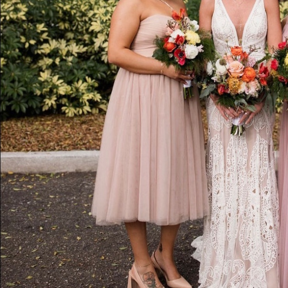 Blush/Nude tulle dress